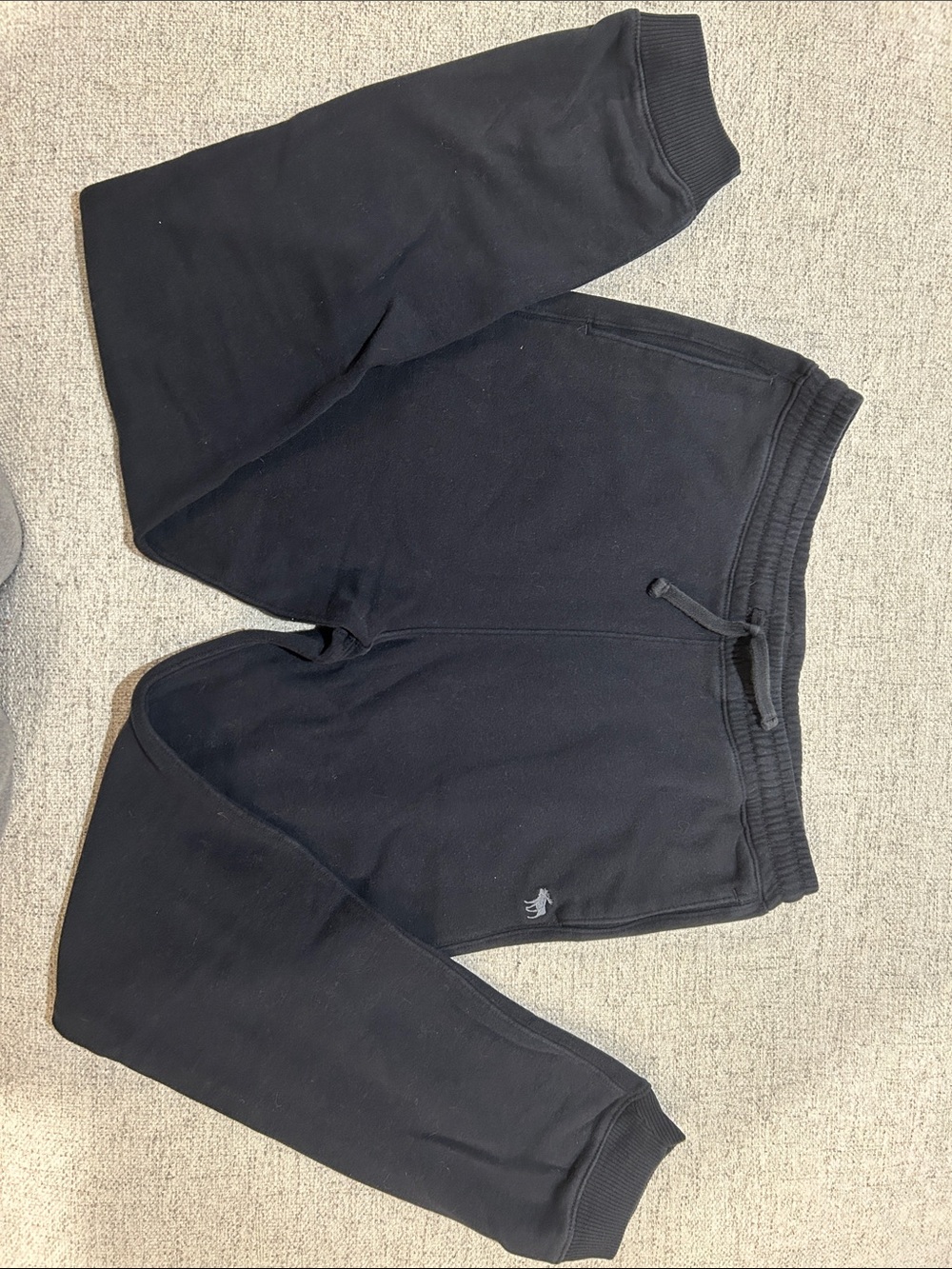 abercrombie kids Black Fleece Jogger Pants